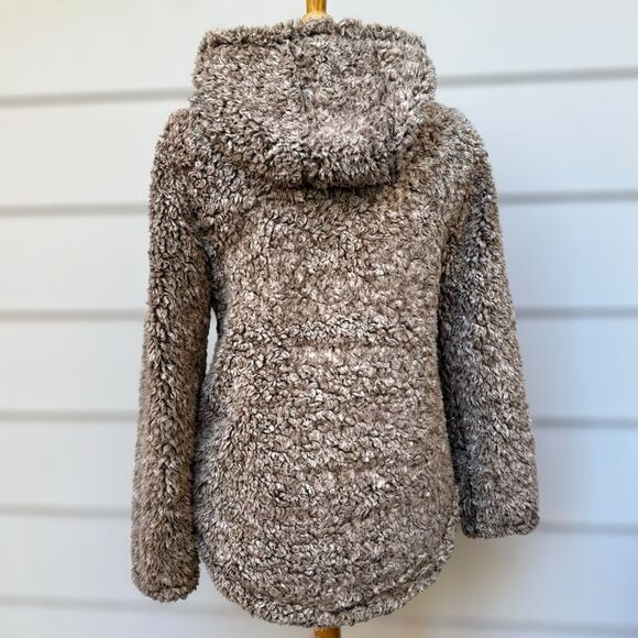 Kerenhart Faux Fur Brown Teddy Bear Hooded Jacket Women's size Medium - Picture 8 of 12
